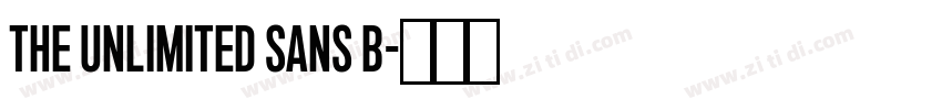 The Unlimited Sans B字体转换